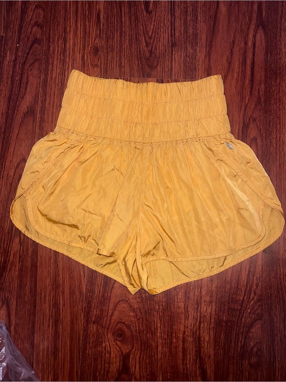 FP Movement by Free People High-Waist Athletic Shorts in Mustard